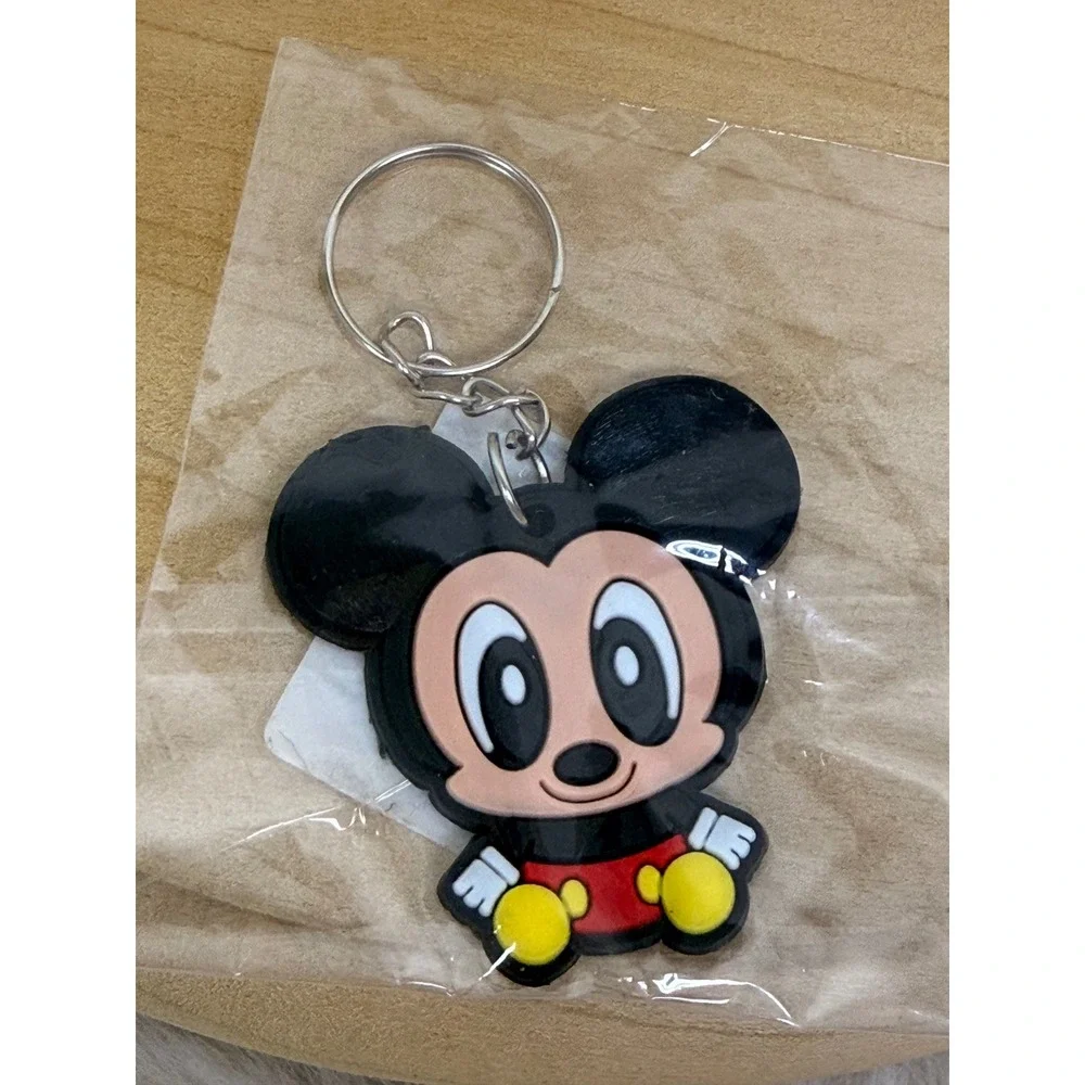 Disney Parks Minnie Mouse Rhinestone Mini Backpack Red Blk Bow Free Mickey Charm